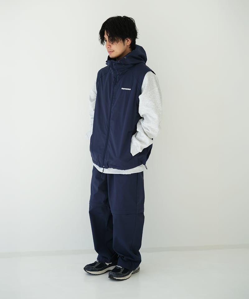 Navy】撥水加工＆2WAY Nylon Pants | Memento