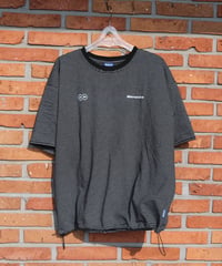 【Black】裾ドローコード border tee