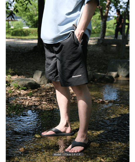 【Black】撥水加工 nylon shorts