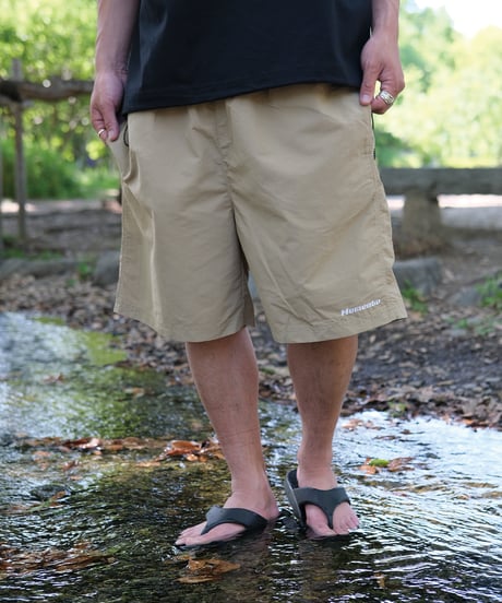 【Beige】撥水加工 nylon shorts