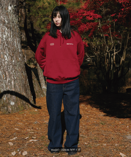 【Red】logo hoodie
