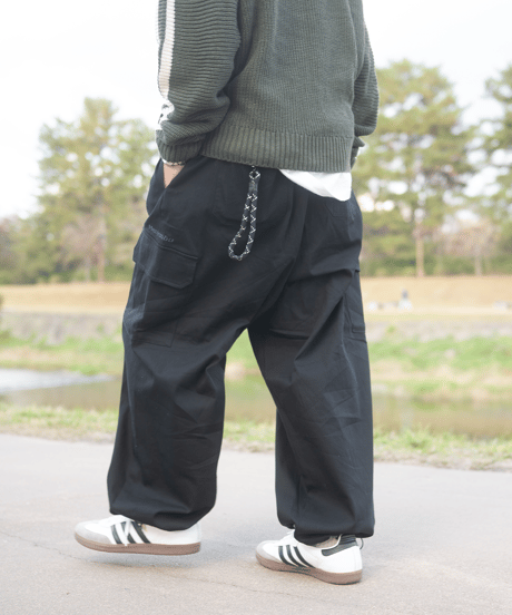 【Black】Snow cargo pants