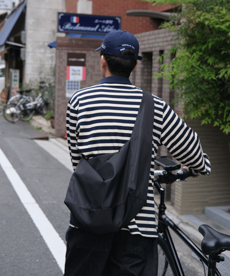 【Beige】border L/S polo