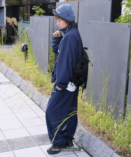 【Navy】nylon track jacket