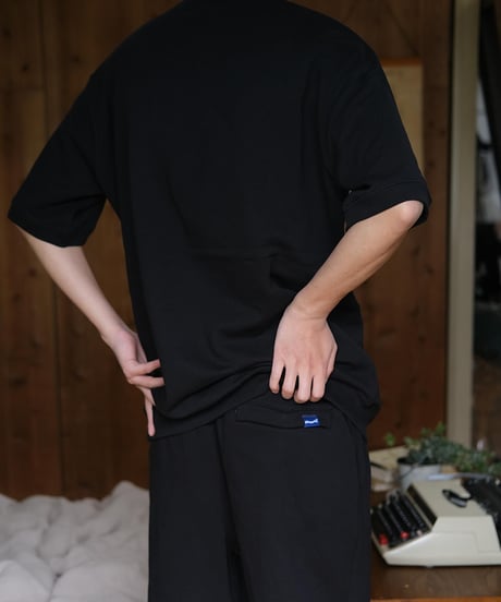【Black】short sleeve sweat tee