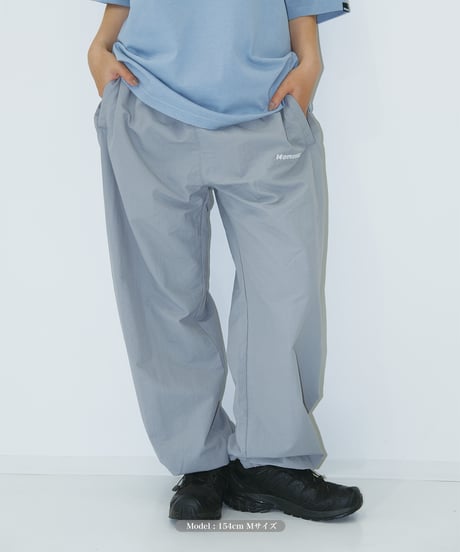 【Gray】nylon track pants