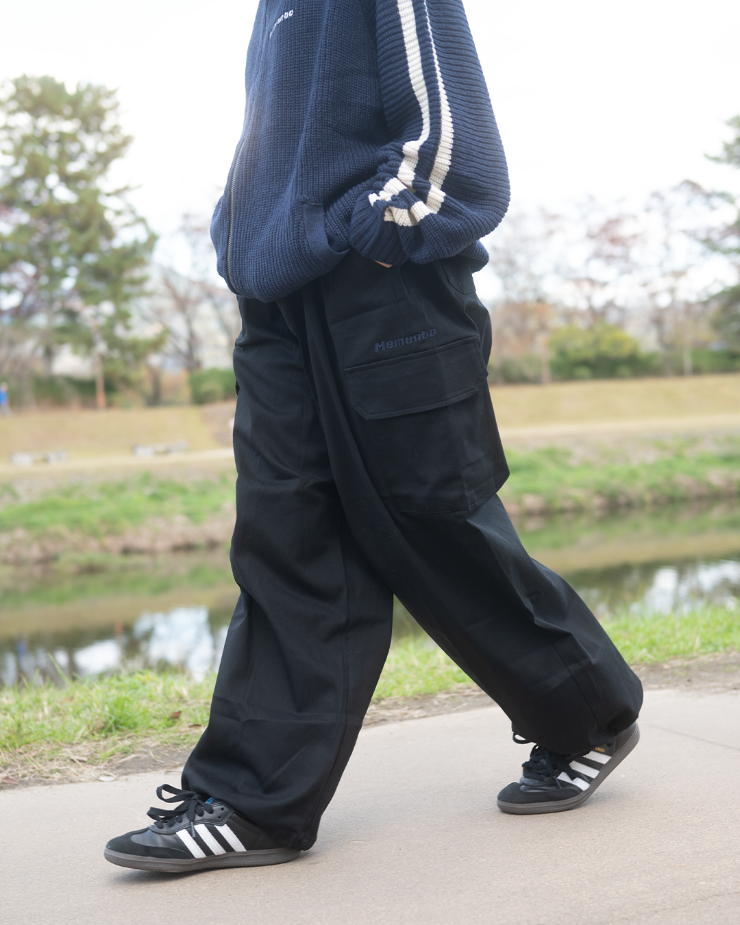 Black】Snow cargo pants | Memento 