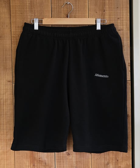 【Black】 sweat short pants