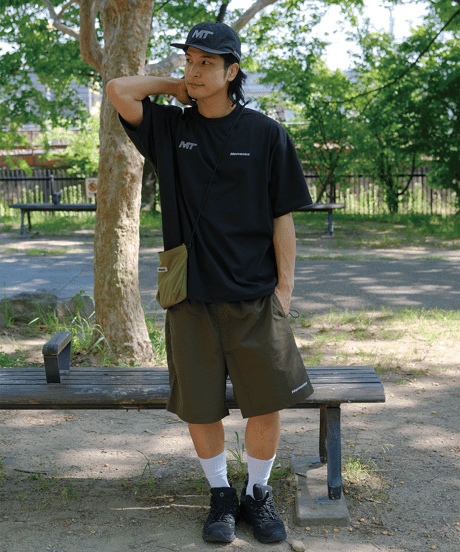 【Khaki】撥水加工 nylon shorts