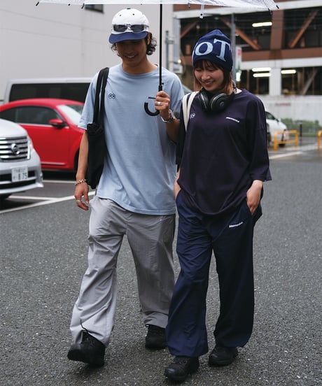 【Gray】nylon track pants