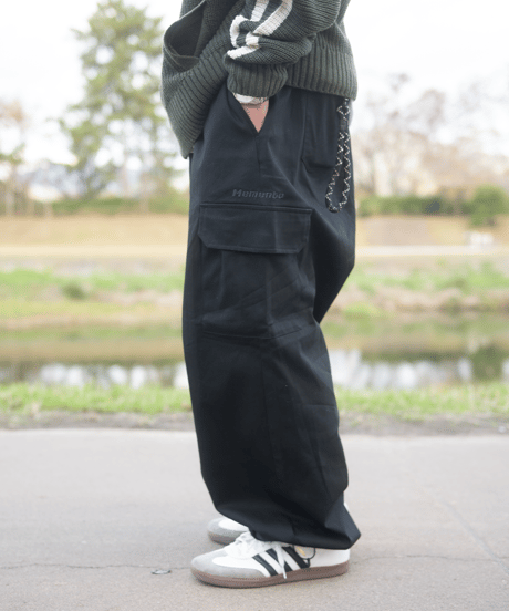 【Black】Snow cargo pants
