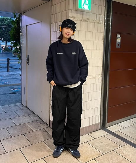 【Navy】logo sweat