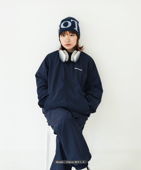 【Navy】nylon track jacket