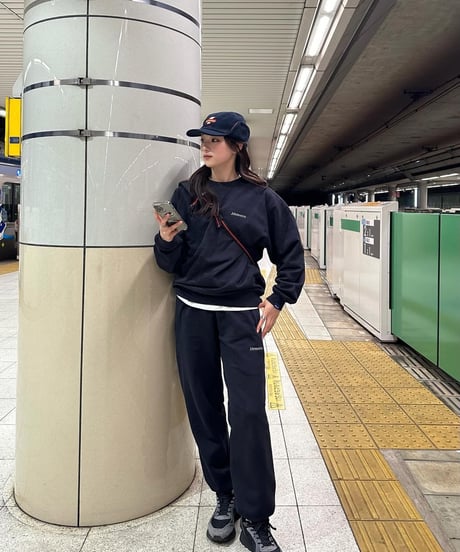 【Navy】raglan sleeve sweat