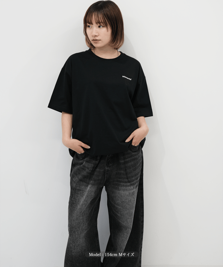 【Black】logo tee