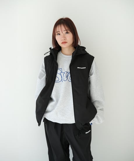 【Black】撥水加工＆2WAY Nylon Jacket