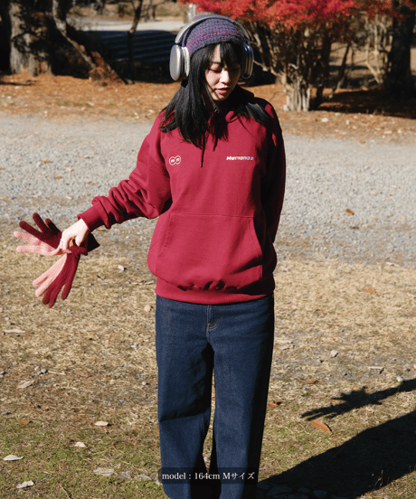 【Red】logo hoodie