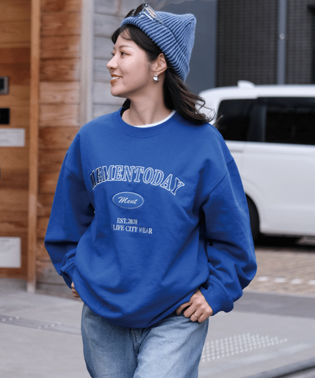 【Blue】College Sweat