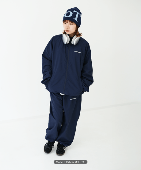 【Navy】nylon track pants