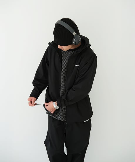 【Black】撥水加工＆2WAY Nylon Jacket
