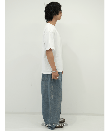【White】logo tee