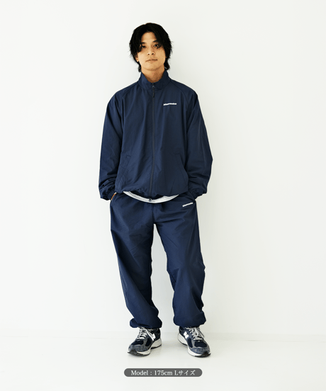 【Navy】nylon track jacket