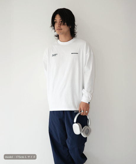 【White】M/T logo L/S tee