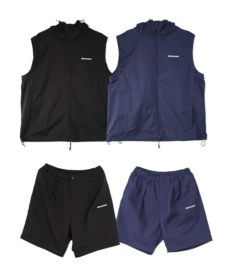 Navy】撥水加工＆2WAY Nylon Jacket | Memento