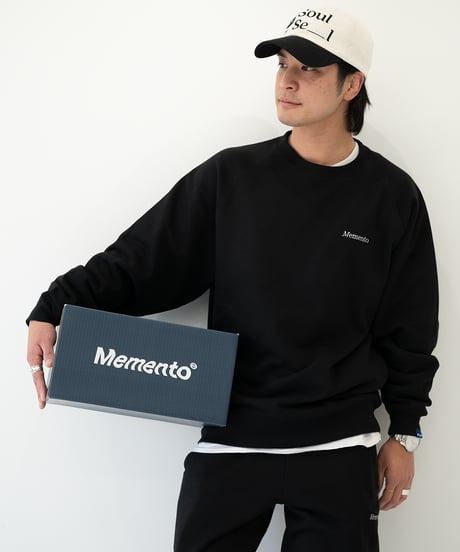 【Black】raglan sleeve sweat