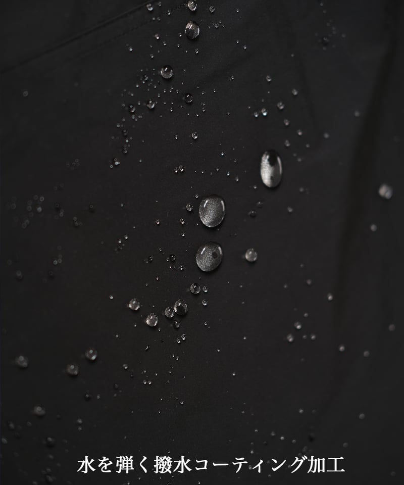 Black】撥水加工＆2WAY Nylon Jacket | Memento