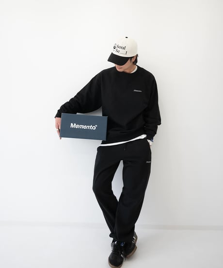 【Black】raglan sleeve sweat