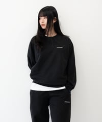 【Black】raglan sleeve sweat