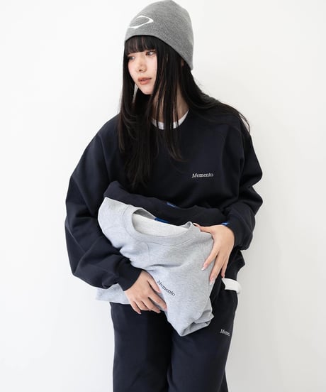 【Navy】raglan sleeve sweat