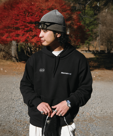 【Black】logo hoodie
