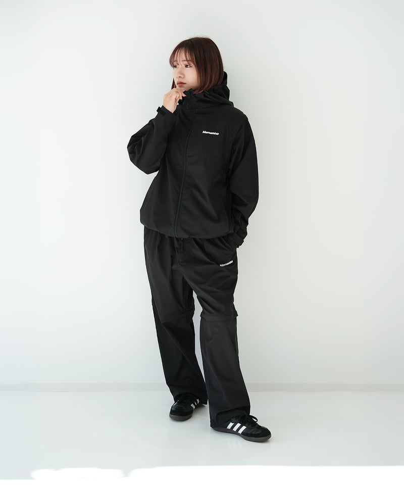 Black】撥水加工＆2WAY Nylon Jacket | Memento