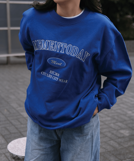 【Blue】College Sweat