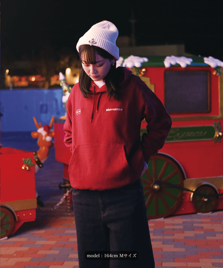 【Red】logo hoodie