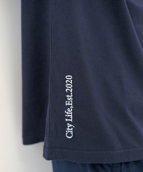 【Navy】city life tee