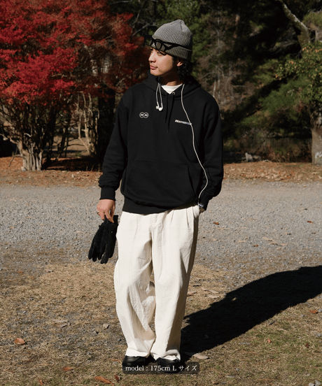 【Black】logo hoodie