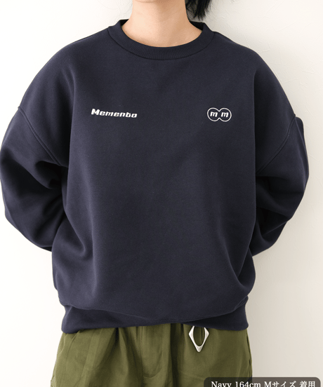 【Navy】logo sweat