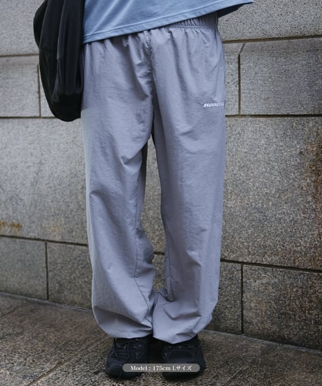 【Gray】nylon track pants