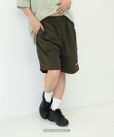 【Khaki】撥水加工 nylon shorts