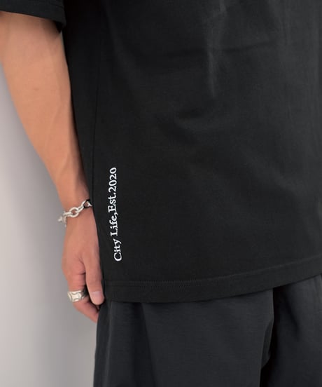 【Black】city life tee