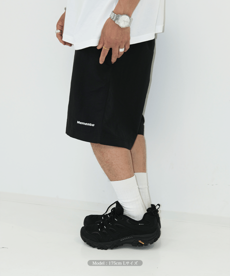 【Black】撥水加工 nylon shorts
