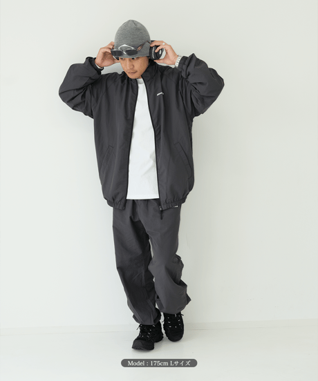 【Charcoal】nylon track pants