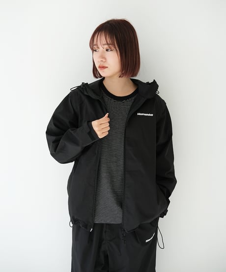 【Black】撥水加工＆2WAY Nylon Jacket