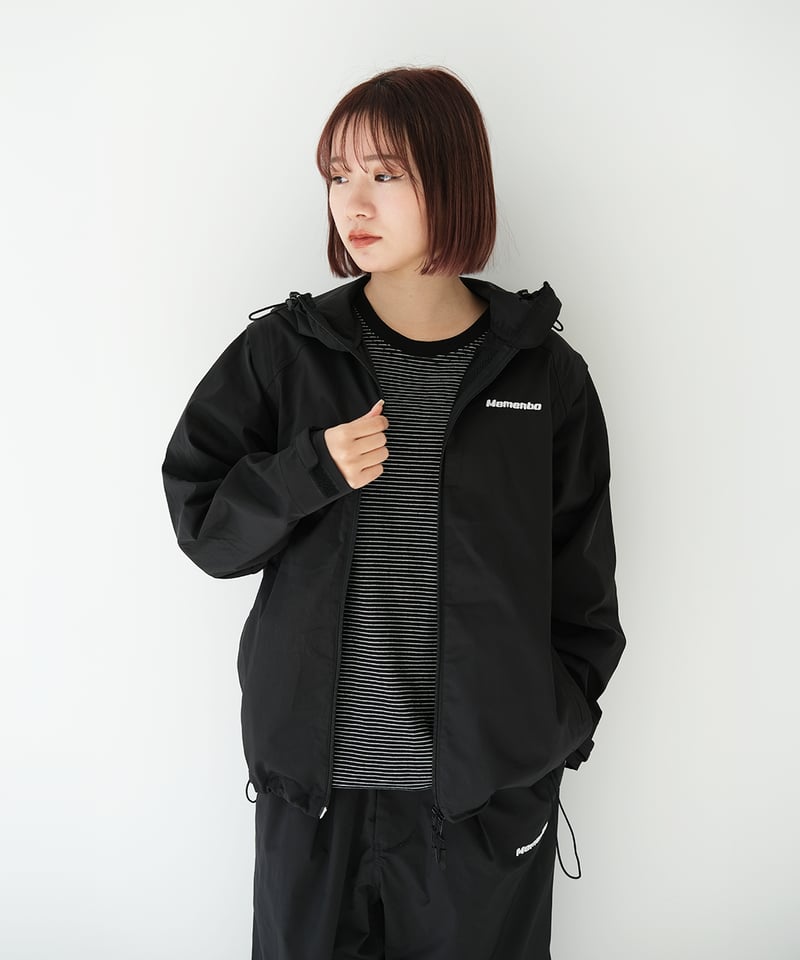 Black】撥水加工＆2WAY Nylon Jacket | Memento