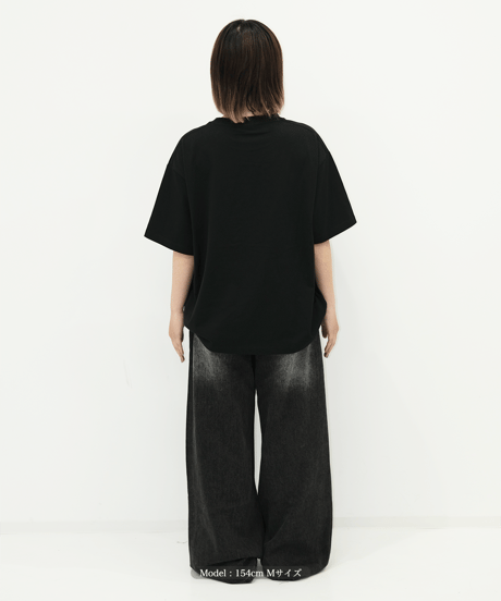 【Black】logo tee