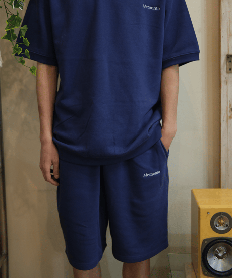 【Navy】 sweat short pants