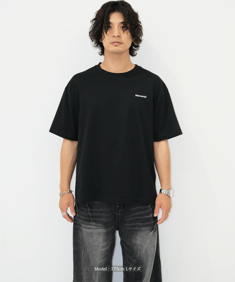 【Black】logo tee